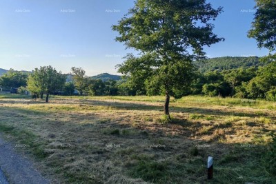 PIĆAN, Baugrundstück mit Blick auf die Učka