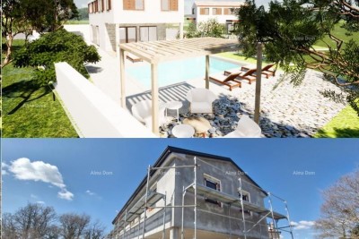 Prodaja moderne kuće s bazenom u mirnom i lijepom istarskom mjestu,  Svetvinčenat!