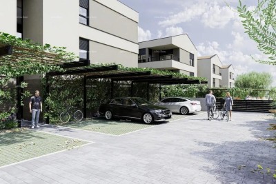 Verkauf von Wohnungen in modernem Neubau mit Pool, nahe Fažana!