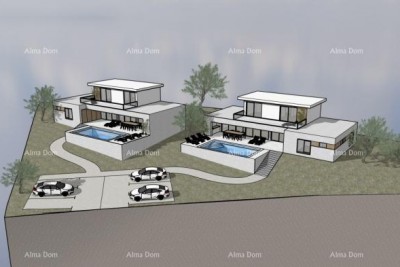Motovun – okolica, građevinsko zemljište s projektom i dozvolom.