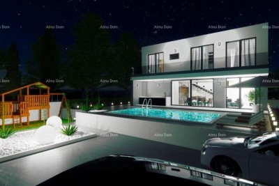 Baugrundstück 512 m² mit Entwurf – Kanfanar