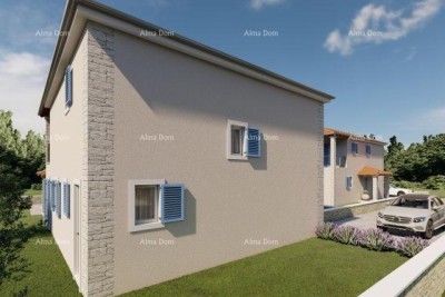 LIŽNJAN! VERKAUF EINER IM BAU BEFINDLICHEN VILLA MIT POOL.