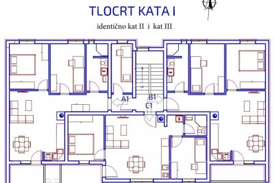 Pula. Novi projekt, stanovi u izgradnji.