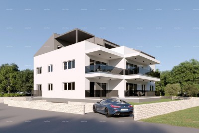 ROVINJ - Dvoetažni stan u novom projektu / TOP lokacija, 2 minute do mora! (D)