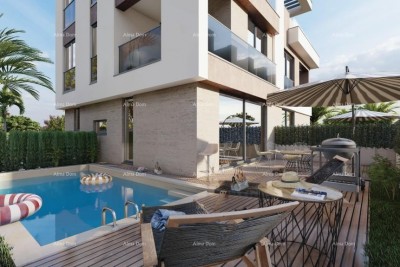 Prodaja - Dupleks vila u mediteranskom stilu s bazenom i pogledom na more, Medulin!