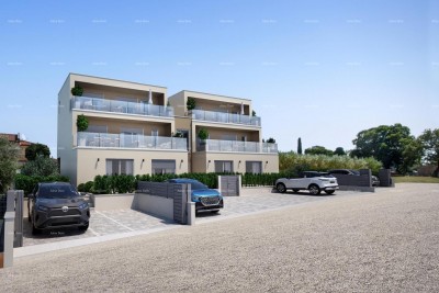 Moderna novogradnja s dva stana i panoramskim pogledom na more – Žbandaj, Poreč